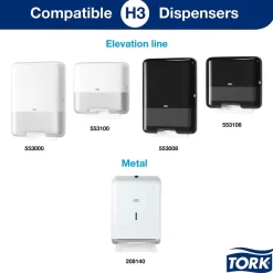 Pappershandduk Tork H3 Adv 2-lg 240x275mm