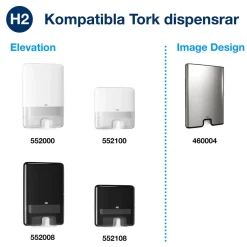 Pappershandduk Tork H2 Komprimerad Adv 2-lg 212x320mm