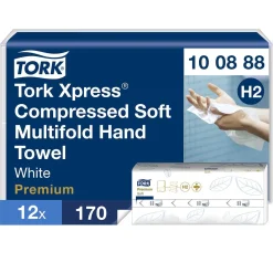Pappershandduk Tork H2 Komprimerad Prem 2-lg 212x320mm