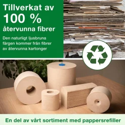 Pappershandduk Tork H1 Matic Adv 2-lg Natur 210mm x 150m