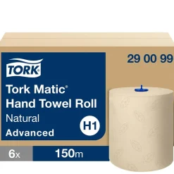 Pappershandduk Tork H1 Matic Adv 2-lg Natur 210mm x 150m