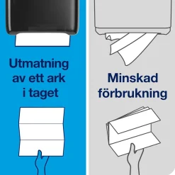 Pappershandduk Tork H5 PeakServe Uni 1-lg 201x225mm