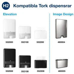 Pappershandduk Tork H2 Uni 1-lg 196x255mm