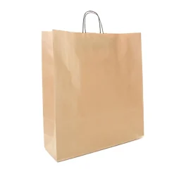 Papperskasse Tvinn Handtag Brun 450x170x480mm 44L