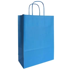 Papperskasse Tvinn Handtag Turkos 220x100x310mm 12L