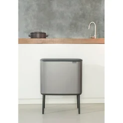 Papperskorg Brabantia Bo Touch Bin Platinum 3x11L