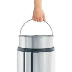 Papperskorg Brabantia Flameguard brilliant stål 30L