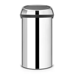 Papperskorg Brabantia Touch Bin Brilliant Stål 60L