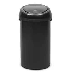 Papperskorg Brabantia Touch Bin Matt Svart 60L