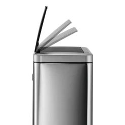 Papperskorg Durable No Touch Sensorstyrd Duo Silver 2x20L