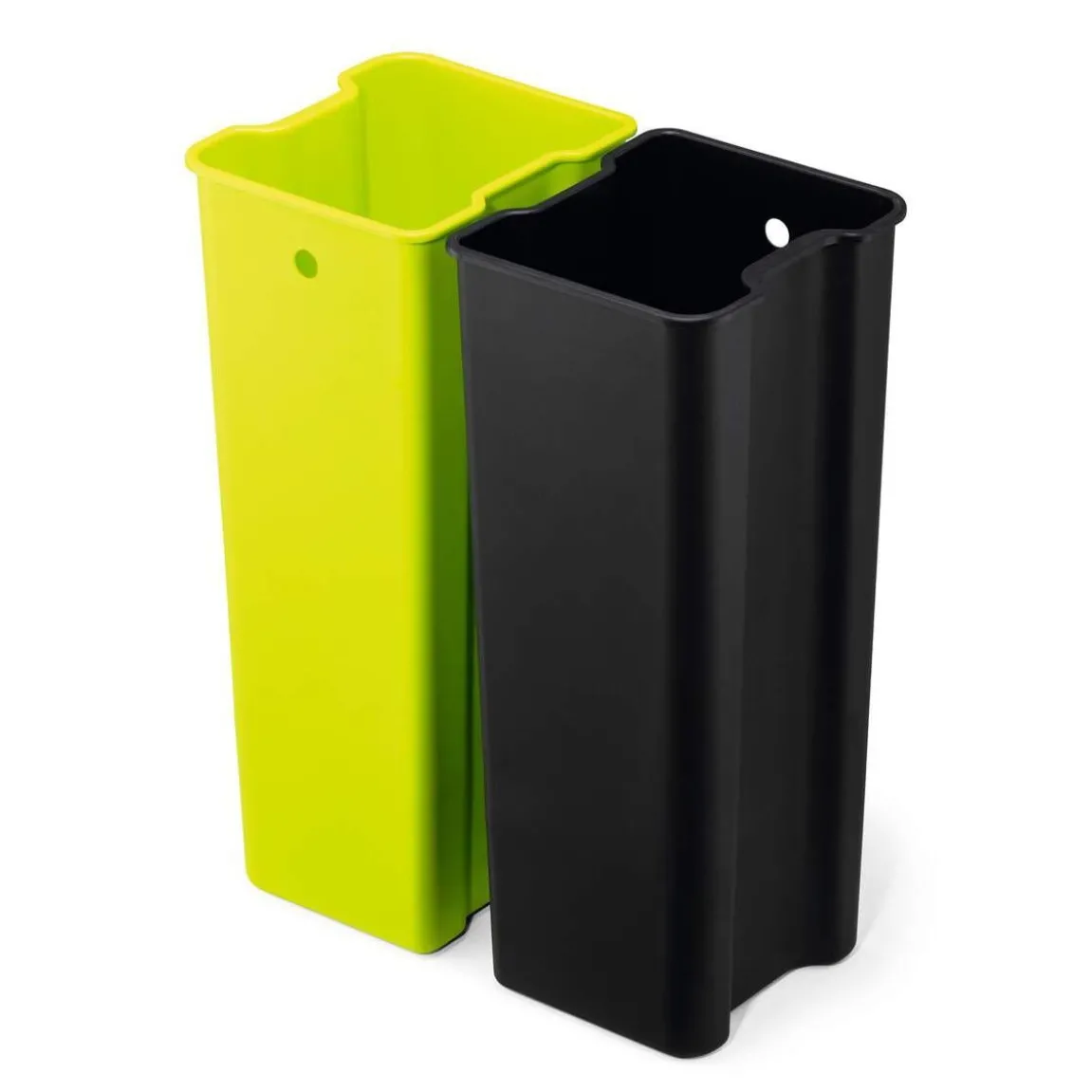 Papperskorg Durable No Touch Sensorstyrd Duo Silver 2x20L