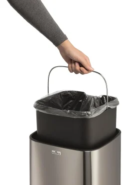 Papperskorg Durable No Touch Sensorstyrd Silver 21L