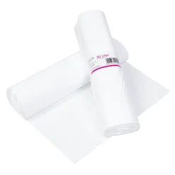 Papperskorgpåse LDPE 12my 30L Vit 520x580mm