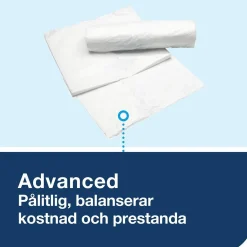 Papperskorg Tork B2 Plast Vit 20L