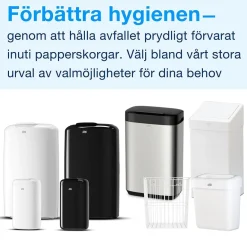 Papperskorg Tork B2 Plast Vit 20L