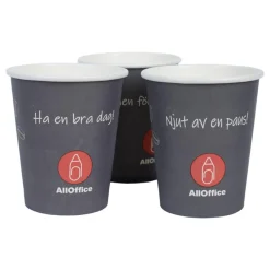 Pappersmugg AllOffice SW Grå 24cl