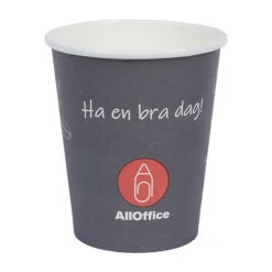 Pappersmugg AllOffice SW Grå 24cl