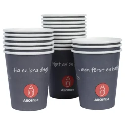 Pappersmugg AllOffice SW Grå 24cl