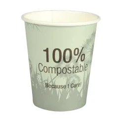 Pappersmugg 100% komposterbar Grön 24cl