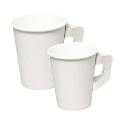 Pappersmugg Med Öra Vit 20cl