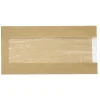 Papperspåse Med Fönster Brun 150/70x290mm