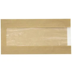 Papperspåse Med Fönster Brun 150/70x290mm