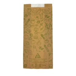 Papperspåse M Fönster Frukt&Grönt 150x80x330mm