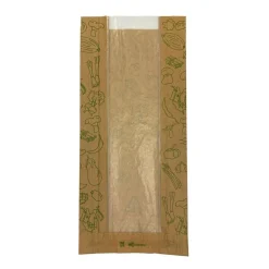 Papperspåse M Fönster Frukt&Grönt 150x80x330mm