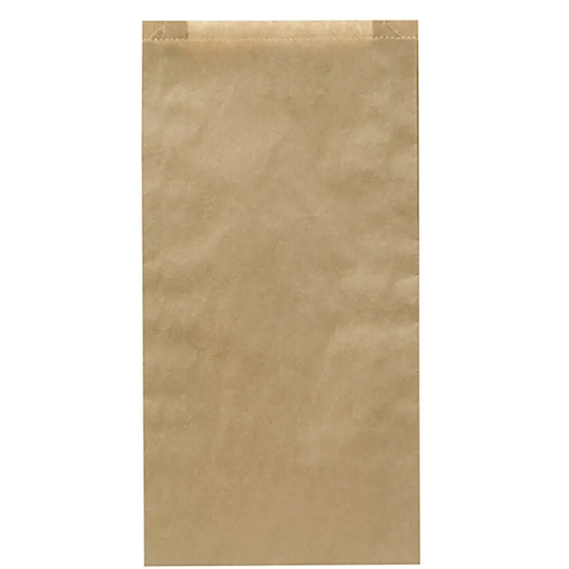 Papperspåse Plan invik 1/2kg Brun 120/40x225mm