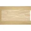 Papperspåse Plan Med Plastfönster Brun 270x75x450mm