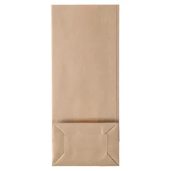 Papperspåse SOS Med Fönster Brun Ribbad 80x50x190mm