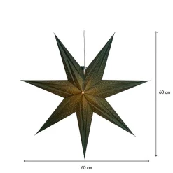 Pappersstjärna Star Trading Holly Grön 60cm