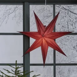Pappersstjärna Star Trading Holly Röd 60cm
