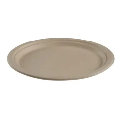 Papperstallrik Abena Flat Oval Bagasse Brun 26x19cm