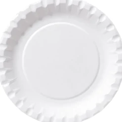 Papperstallrik Assiett obehandlad vit 15cm