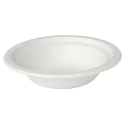 Papperstallrik Duni Djup Bagasse Vit Ø18cm