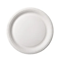 Papperstallrik Duni Flat Obelagd Träfiber Vit Ø22cm