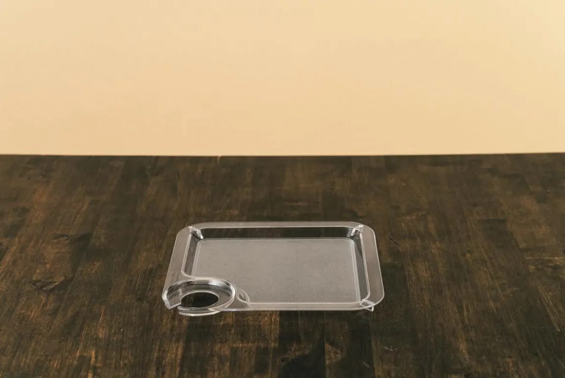 Partytallrik Duni Med Hållare För Glas Flergångs PS Klar 20x20cm