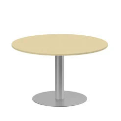 Pelarbord Lanab Björk/Silver Ø1200 H720mm