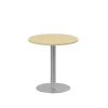 Pelarbord Lanab Björk/Silver Ø700 H720mm