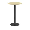 Pelarbord Lanab Björk/Svart Ø700 H1100mm