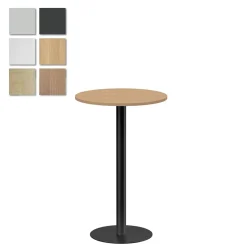 Pelarbord Lanab Björk/Svart Ø700 H1100mm