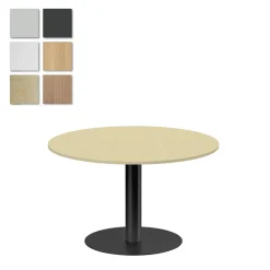 Pelarbord Lanab Björk/Svart Ø1200 H720mm