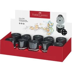 Pennvässare Faber-Castell Grip 2001 3 Hål Svart