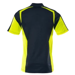 Pikétröja Mascot 22083-771 Mörk Marin/Varselgul 2XL