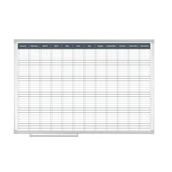 Planeringstavla Årsplan månadsuppdelad 60x90cm