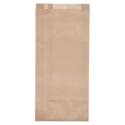 Planpåse Limp 3kg Brun ribbad kraft 180/85x450mm