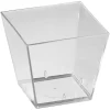 Plastbägare Fyrkantig Duni PS Klar 49x49x46mm 60ml