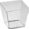 Plastbägare Fyrkantig Duni PS Klar 49x49x46mm 60ml