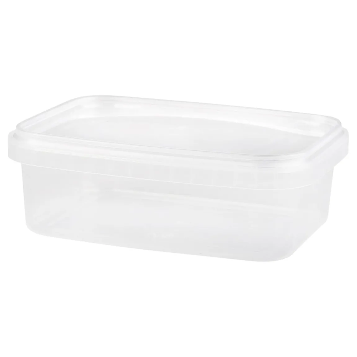 Plastbägare Med Tätslutande Lock Rektangulär 118x89x42mm 280ml